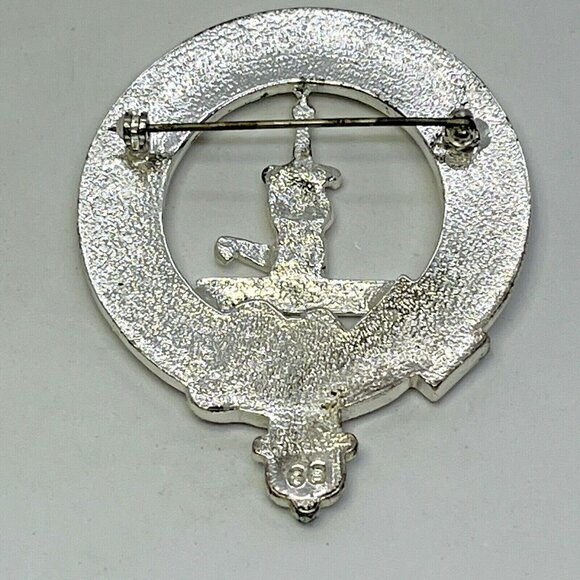 Vintage Pewter Per Ardua 'Through Difficulty' Scottish Irish Clan Pin Ren Fair - Picture 5 of 12